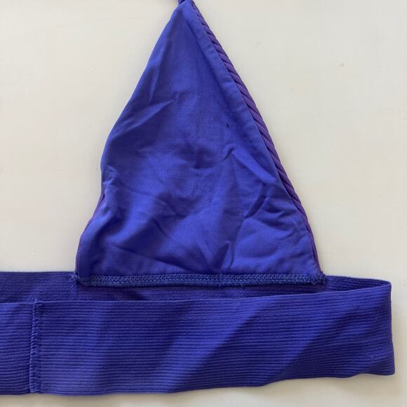 Frankie's Bikinis Purple Triangle Bikini Top - Picture 7 of 9